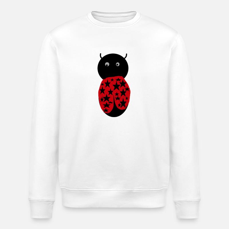 ladybug image21 - Stanley/Stella ROLLER Unisex Organic Sweatshirt - white