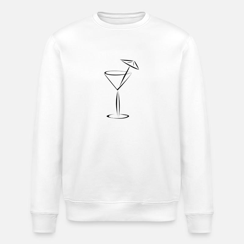 Cocktail mit Schirm - Stanley/Stella Unisex Bio-Sweatshirt ROLLER - Weiß