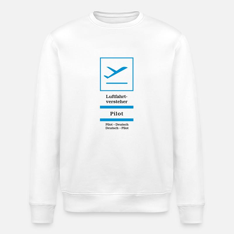 Pilot - Stanley/Stella Unisex Bio-Sweatshirt ROLLER - Weiß