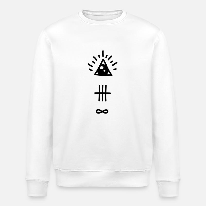 Hipster - Stanley/Stella Unisex Bio-Sweatshirt ROLLER - Weiß