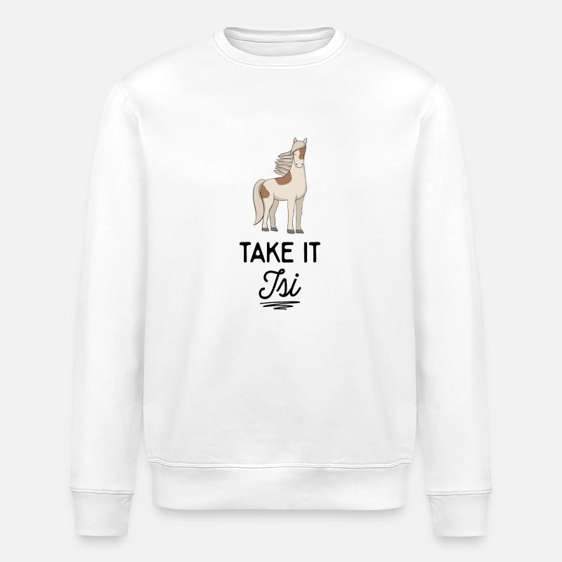 Islandpferd - Stanley/Stella Unisex Bio-Sweatshirt ROLLER - Weiß