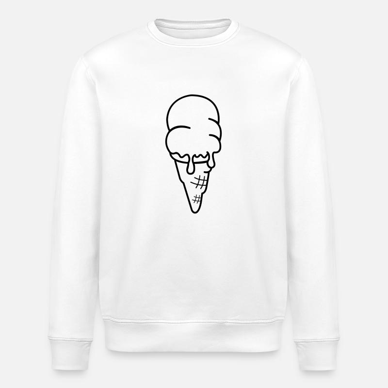 Ice Cream Ice Cream - Stanley/Stella ROLLER Unisex Organic Sweatshirt - white