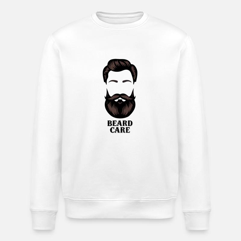 BARTPFLEGE - Stanley/Stella Unisex Bio-Sweatshirt ROLLER - Weiß