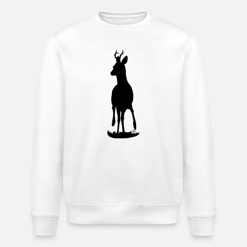 Stolzer Rehbock - Stanley/Stella Unisex Bio-Sweatshirt ROLLER - Weiß
