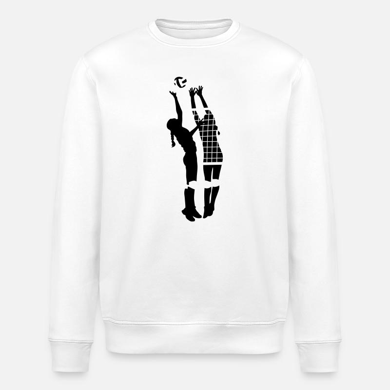 Volleyball - Stanley/Stella Unisex Bio-Sweatshirt ROLLER - Weiß