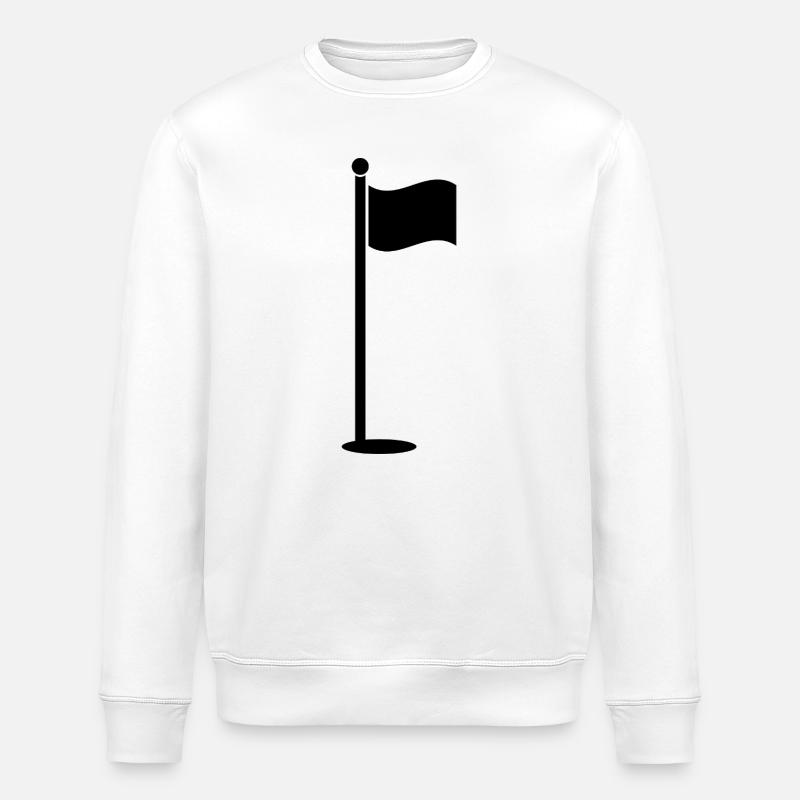 Drapeau de golf - Sweat bio ROLLER Stanley/Stella Unisexe - blanc