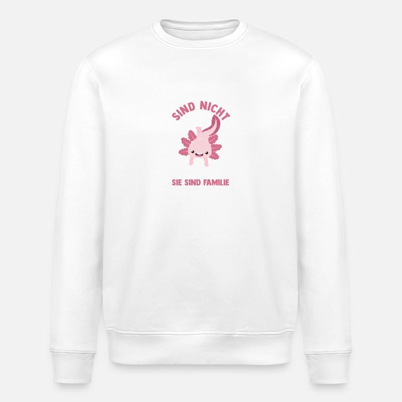 Axolotl - Sweat bio ROLLER Stanley/Stella Unisexe - blanc
