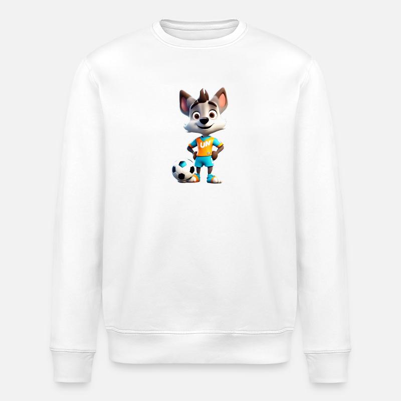 wolf soccer - Sweat bio ROLLER Stanley/Stella Unisexe - blanc