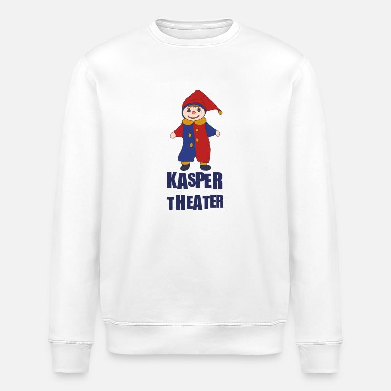 KASPERTHEATER - Stanley/Stella Unisex Bio-Sweatshirt ROLLER - Weiß