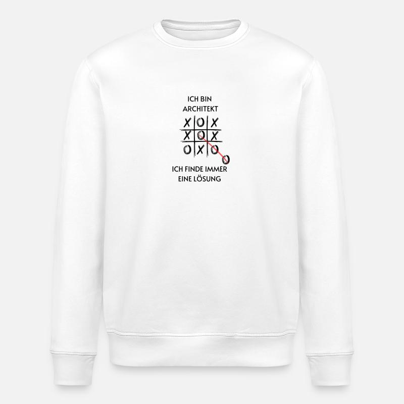 Ich bin Architekt - Stanley/Stella Unisex Bio-Sweatshirt ROLLER - Weiß
