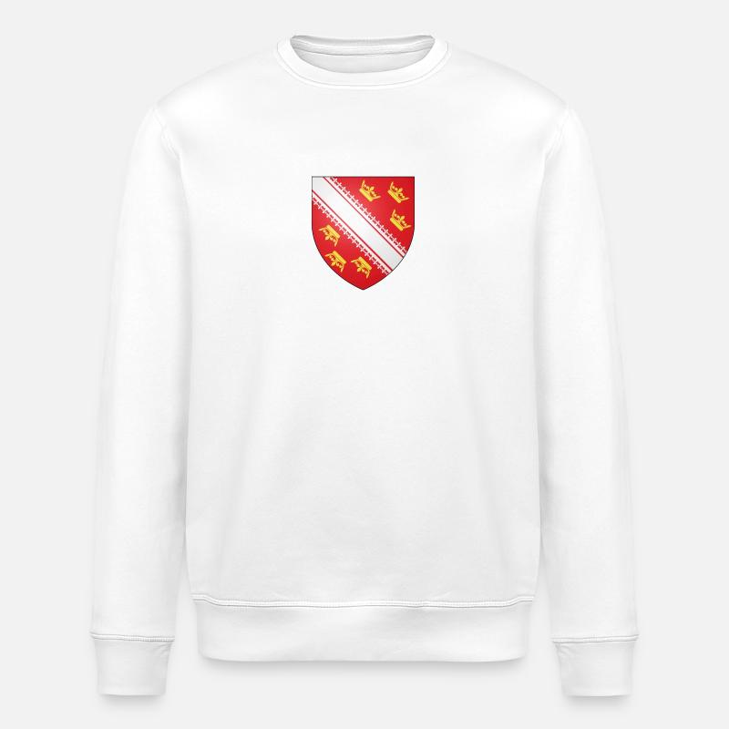 Blason de l'Alsace - Sweat bio ROLLER Stanley/Stella Unisexe - blanc