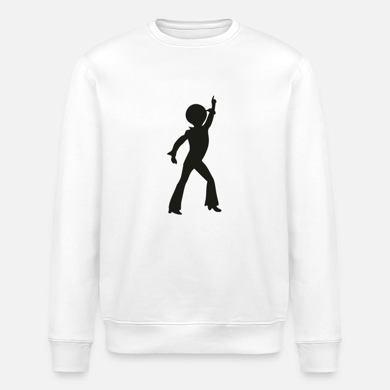 disco_stu - Stanley/Stella ROLLER Unisex Organic Sweatshirt - white