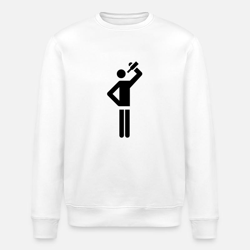 Flunkyball Trinker - Stanley/Stella Unisex Bio-Sweatshirt ROLLER - Weiß