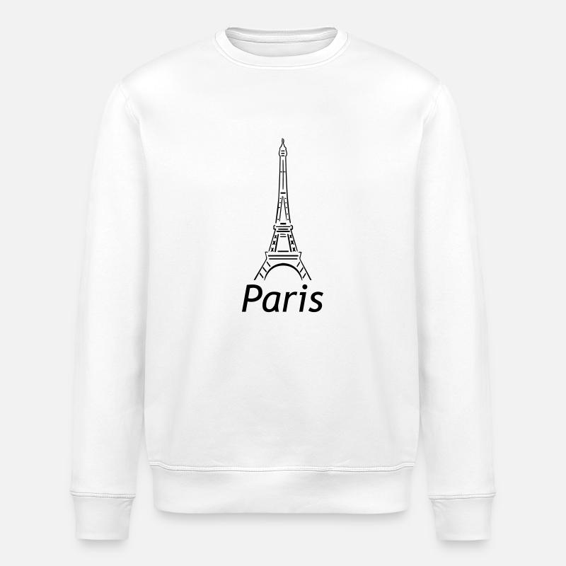 paris - Stanley/Stella ROLLER Unisex Organic Sweatshirt - white