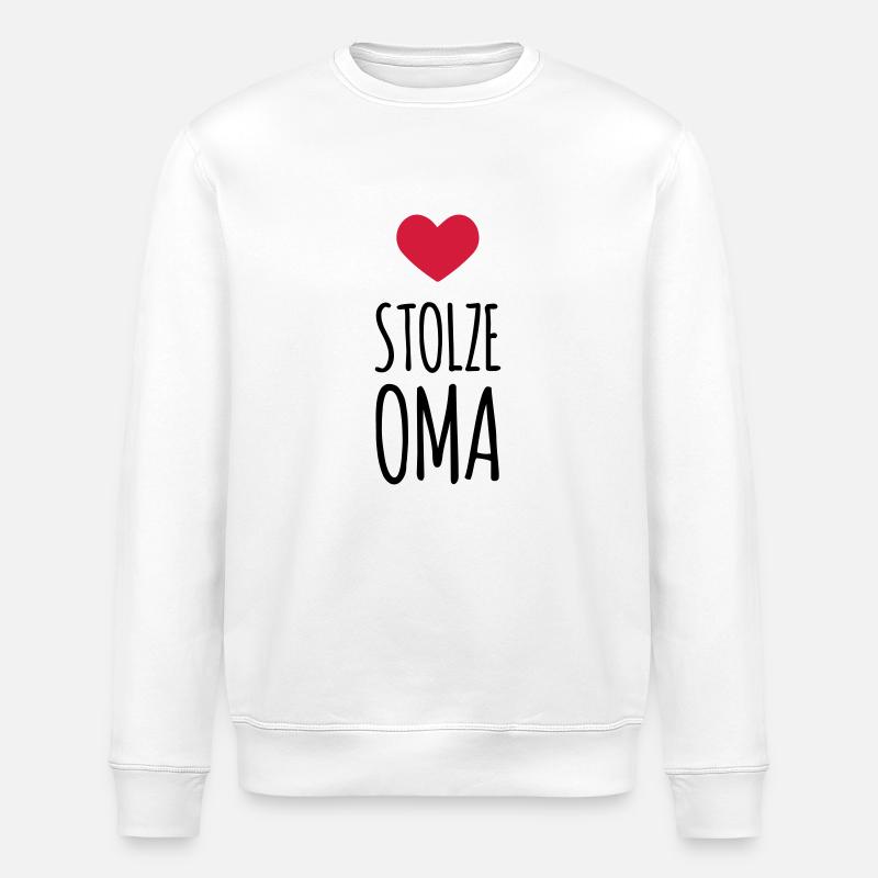 Stolze Oma (dh) - Stanley/Stella Unisex Bio-Sweatshirt ROLLER - Weiß