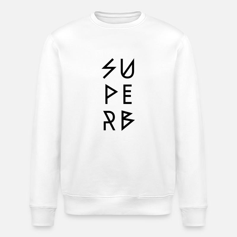 SUPERB - Stanley/Stella ROLLER Unisex Organic Sweatshirt - white