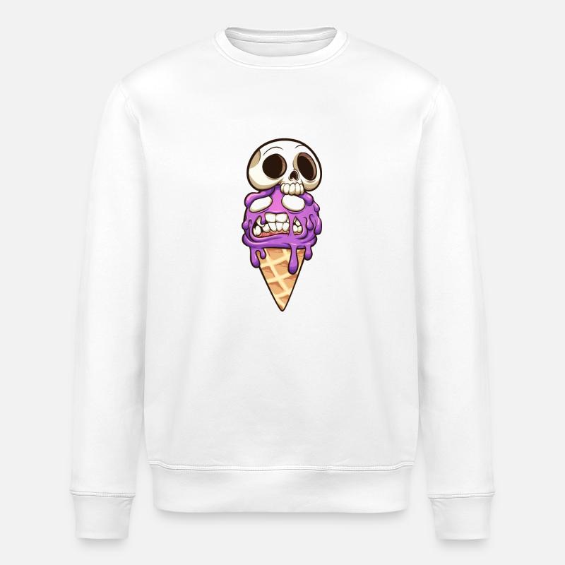 Schädel - Stanley/Stella Unisex Bio-Sweatshirt ROLLER - Weiß