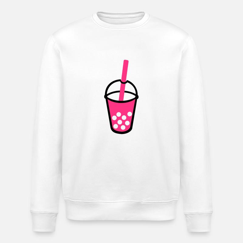 Bubble Tea - Stanley/Stella ROLLER Unisex Organic Sweatshirt - white