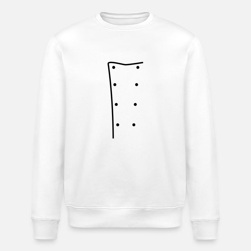 Chef's Jacket - Stanley/Stella ROLLER Unisex Organic Sweatshirt - white
