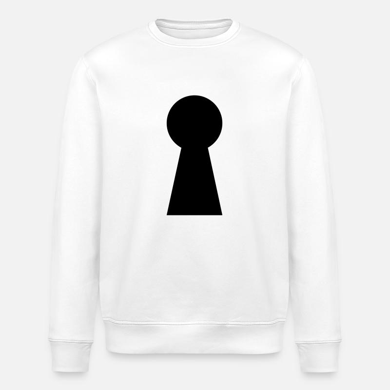 Trou de serrure 1c - Sweat bio ROLLER Stanley/Stella Unisexe - blanc