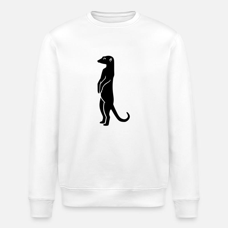 Erdmännchen - Stanley/Stella Unisex Bio-Sweatshirt ROLLER - Weiß
