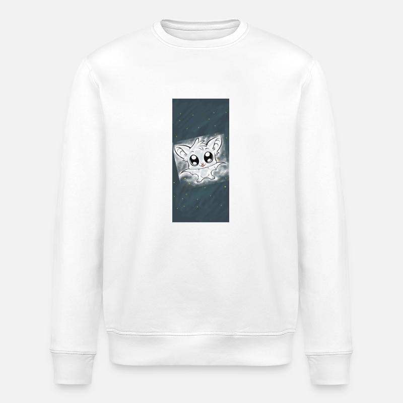 Fledermaus - Stanley/Stella Unisex Bio-Sweatshirt ROLLER - Weiß