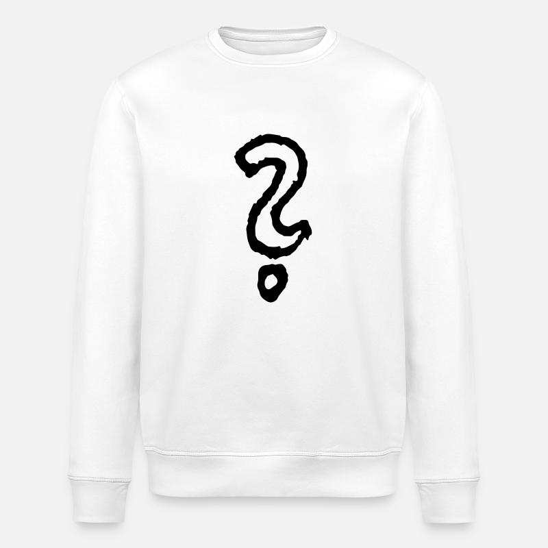 fragezeichen - Stanley/Stella Unisex Bio-Sweatshirt ROLLER - Weiß