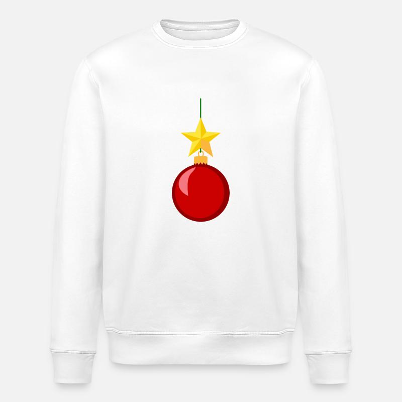 Christbaumschmuck - Stanley/Stella Unisex Bio-Sweatshirt ROLLER - Weiß