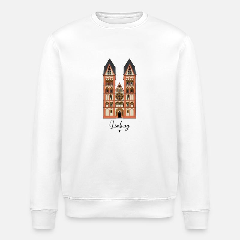 Limburger Dom // Illustration - Stanley/Stella Unisex Bio-Sweatshirt ROLLER - Weiß