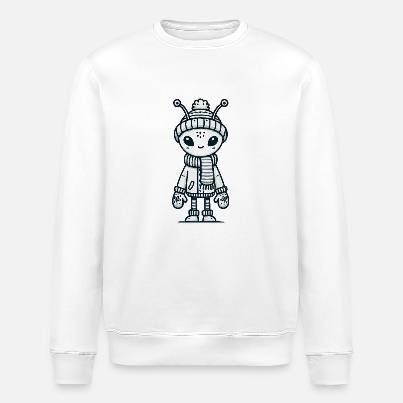 Alien Comic - Stanley/Stella Unisex Bio-Sweatshirt ROLLER - Weiß