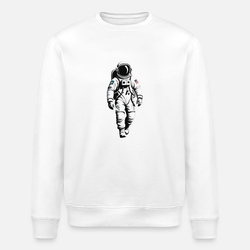 Astronaut - Beruf Design Sticker - Stanley/Stella Unisex Bio-Sweatshirt ROLLER - Weiß