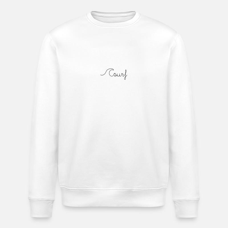 Surf in simplicity - Stanley/Stella ROLLER Unisex Organic Sweatshirt - white