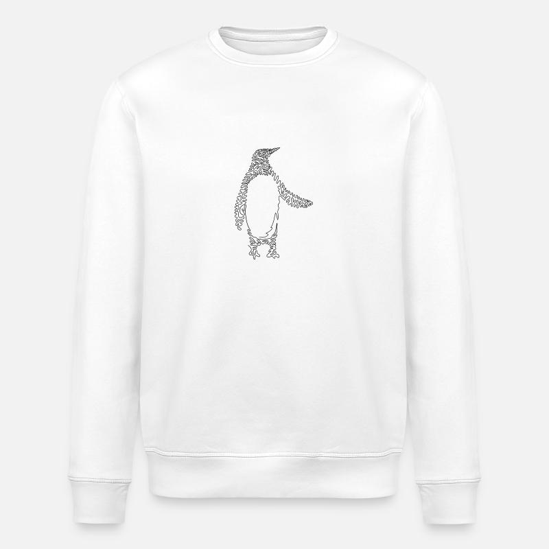 Mr. Pinguin - Stanley/Stella Unisex Bio-Sweatshirt ROLLER - Weiß