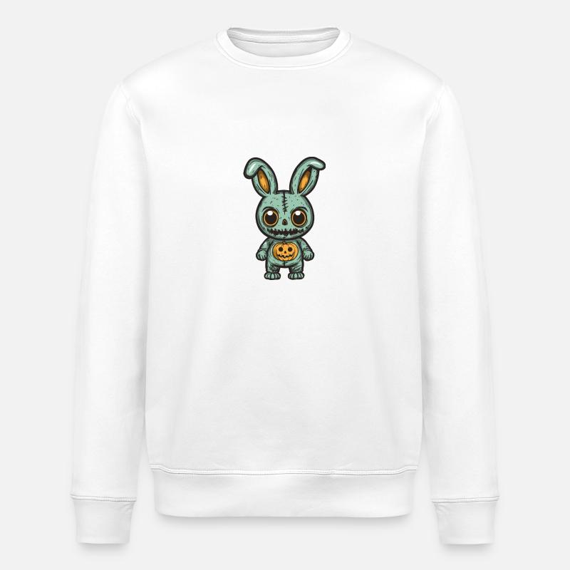 Lapin Halloween Drôle Zombie - Sweat bio ROLLER Stanley/Stella Unisexe - blanc