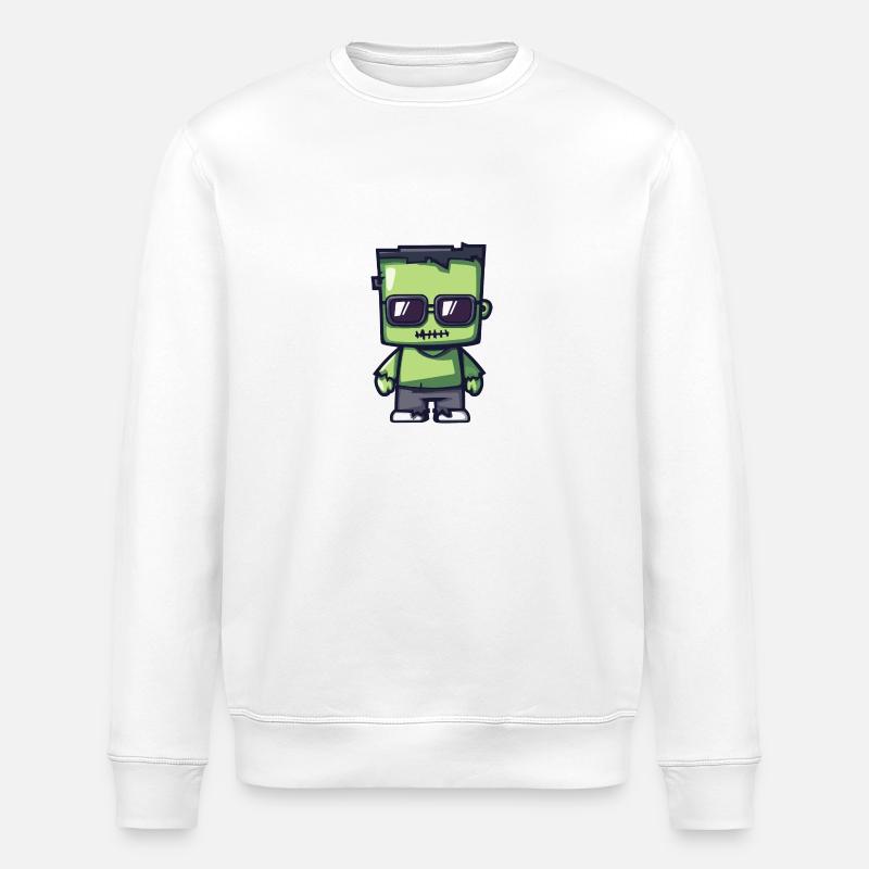 Zombie Halloween Cool - Sweat bio ROLLER Stanley/Stella Unisexe - blanc