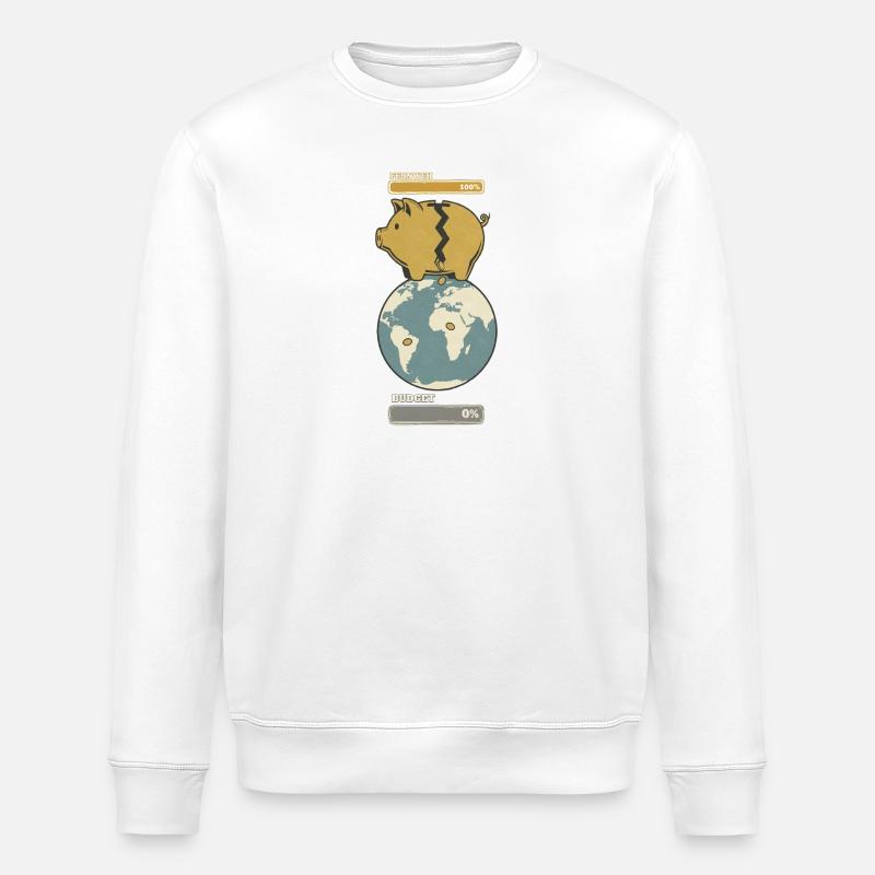 Fernweh vs. Budget - Stanley/Stella Unisex Bio-Sweatshirt ROLLER - Weiß