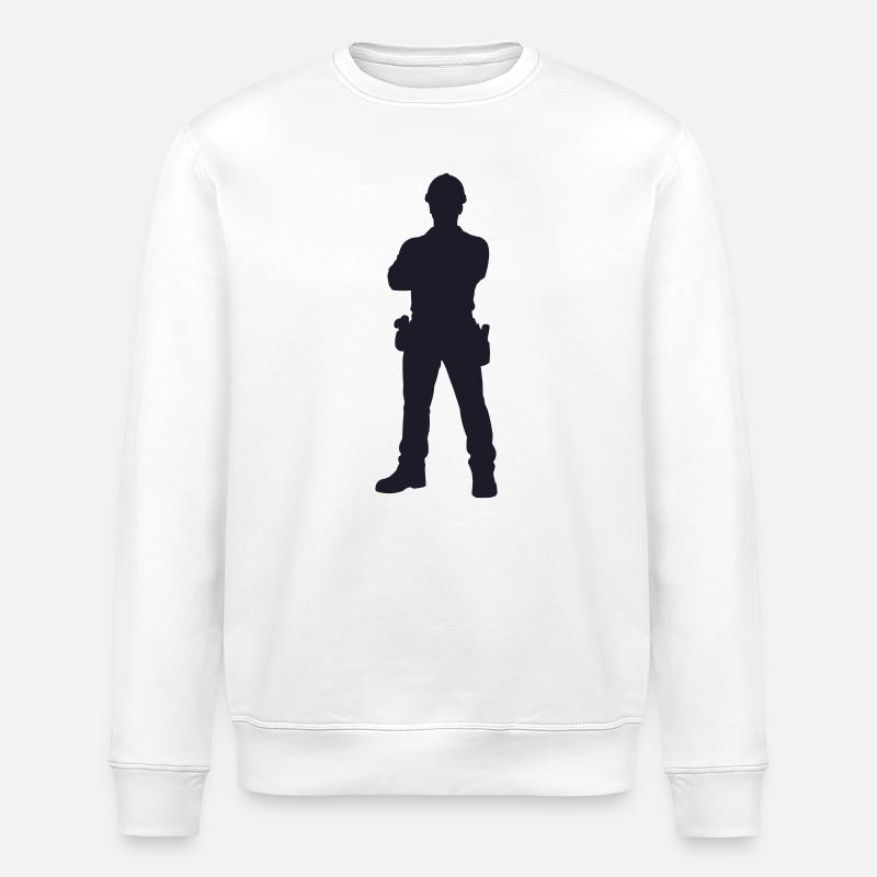 Bauheld Silhouette - Sweat bio ROLLER Stanley/Stella Unisexe - blanc