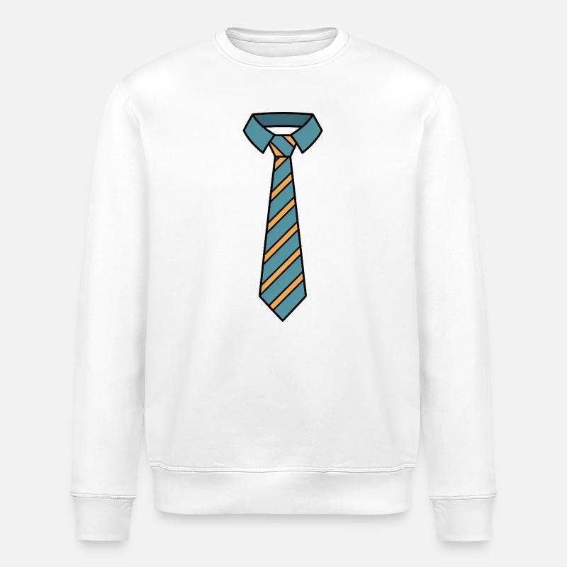 Tie Cute Comic - Stanley/Stella ROLLER Unisex Organic Sweatshirt - white