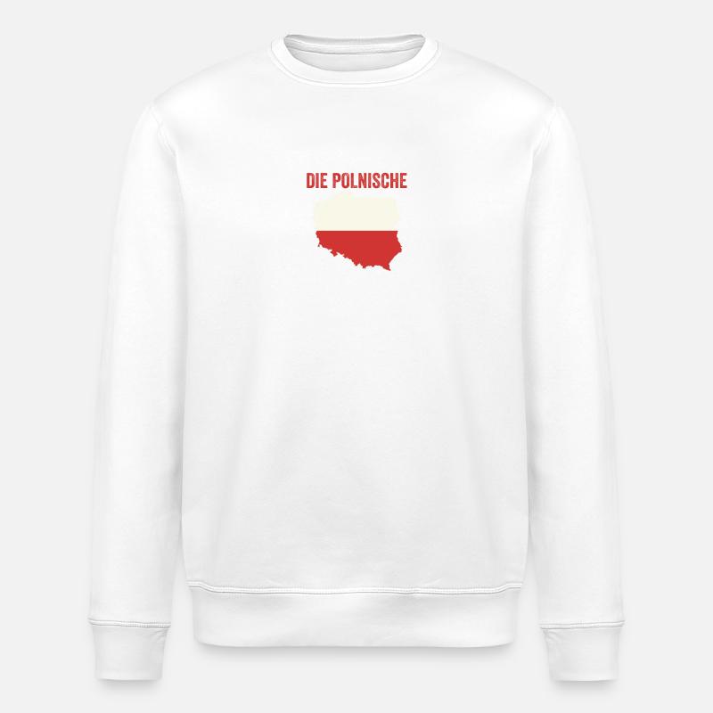 Pole Polish Poland - Stanley/Stella ROLLER Unisex Organic Sweatshirt - white