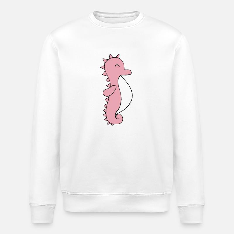 Seepferdchen - Stanley/Stella Unisex Bio-Sweatshirt ROLLER - Weiß