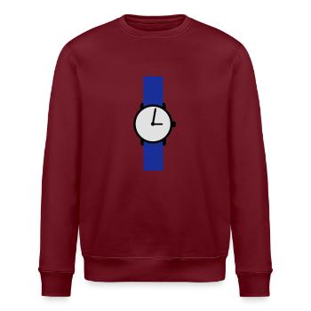 Watch - clock - Stanley/Stella ROLLER Unisex Organic Sweatshirt - white - Front - Nik (191cm)
