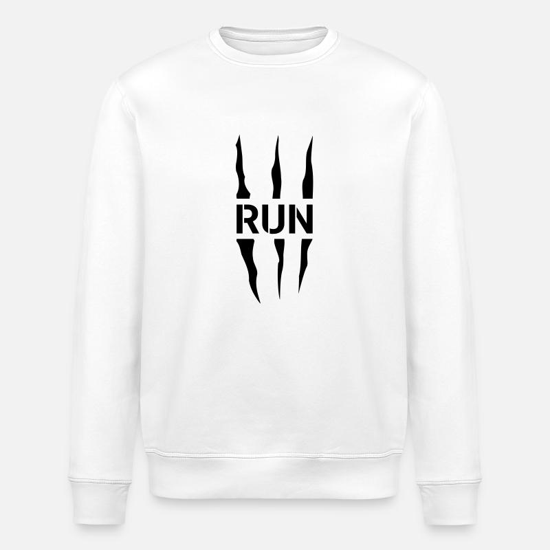 Run Scratch - Sweat bio ROLLER Stanley/Stella Unisexe - blanc