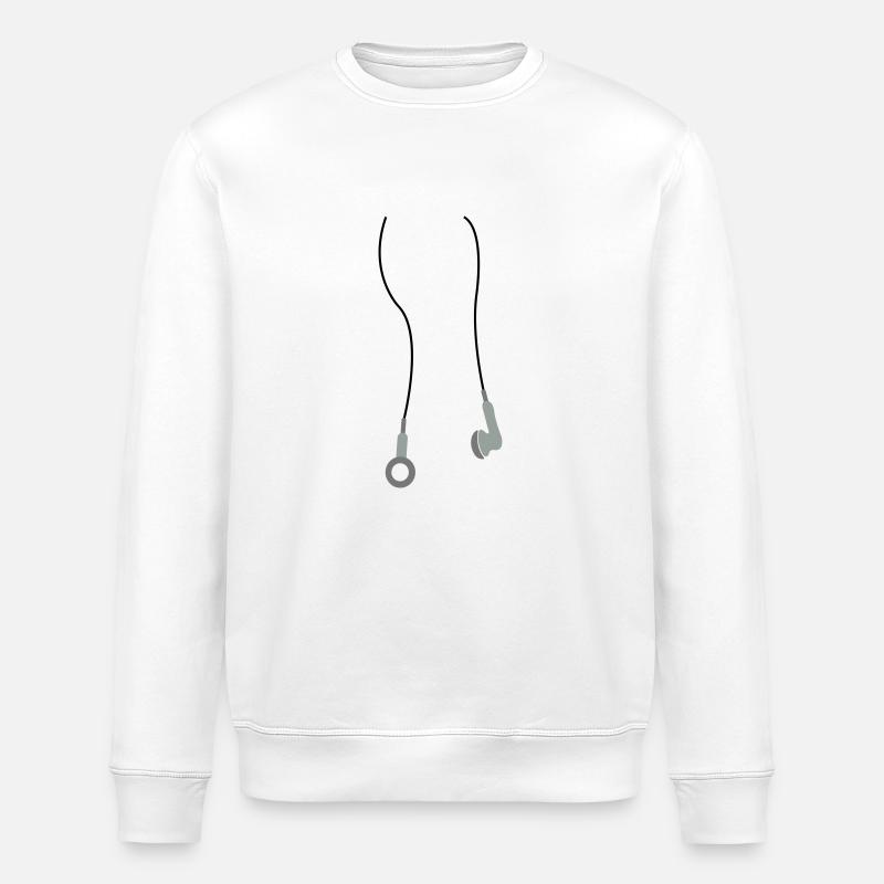 kopfhoerer3 - Sweat bio ROLLER Stanley/Stella Unisexe - blanc