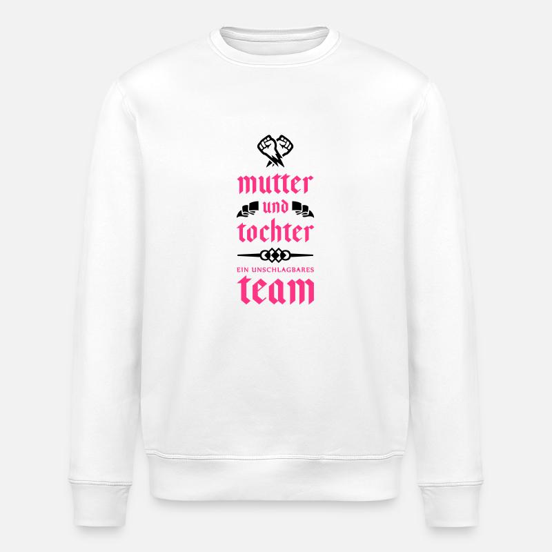 mutter tochter team - Stanley/Stella Unisex Bio-Sweatshirt ROLLER - Weiß