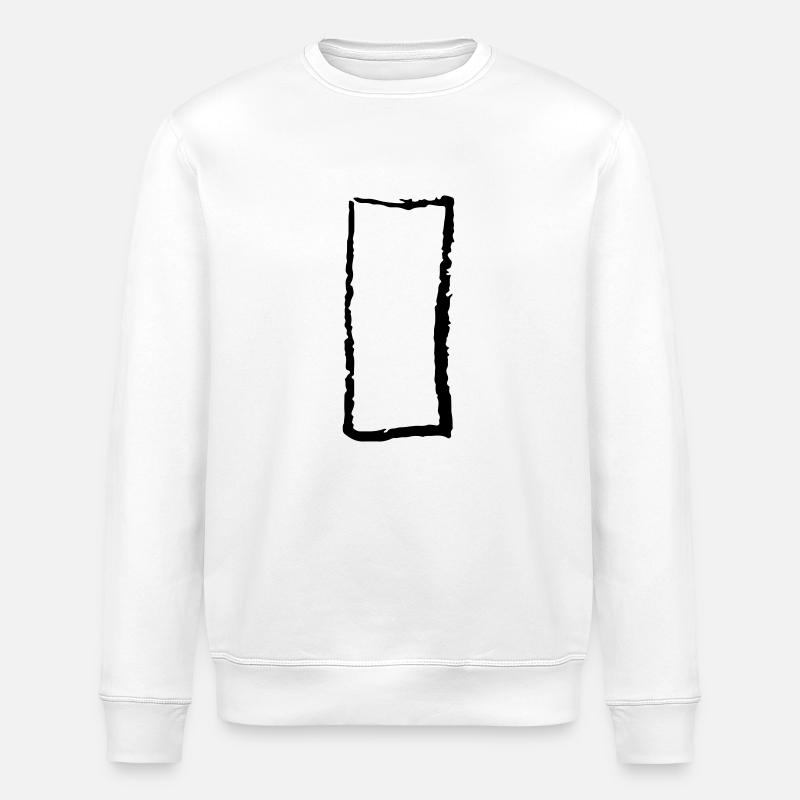 Rechteck - Stanley/Stella Unisex Bio-Sweatshirt ROLLER - Weiß