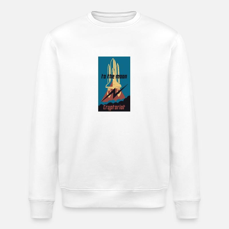 Cryptoriot - Stanley/Stella Unisex Bio-Sweatshirt ROLLER - Weiß