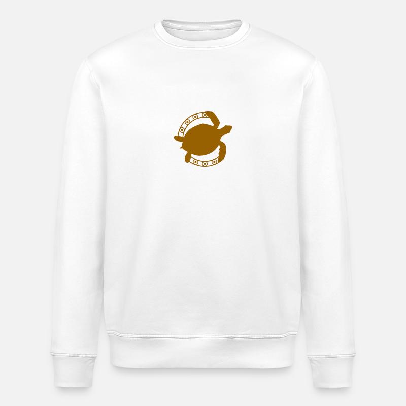 Schildkröte / Kriechtier - Reptilie - Stanley/Stella Unisex Bio-Sweatshirt ROLLER - Weiß