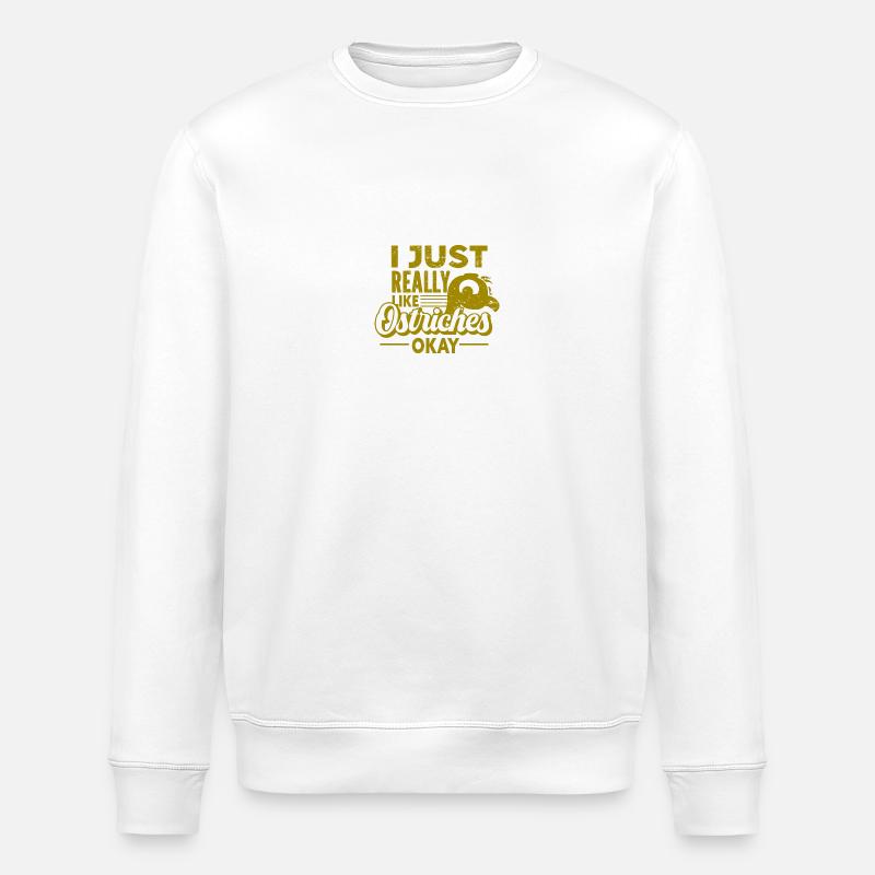Strauss - Vogel - Stanley/Stella Unisex Bio-Sweatshirt ROLLER - Weiß