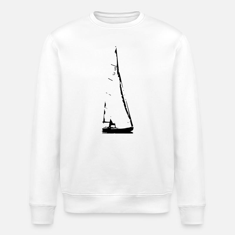 Sailing Boat - Stanley/Stella Unisex Bio-Sweatshirt ROLLER - Weiß
