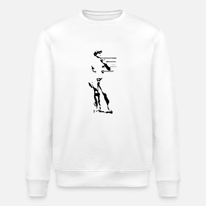 David - Stanley/Stella ROLLER Unisex Organic Sweatshirt - white
